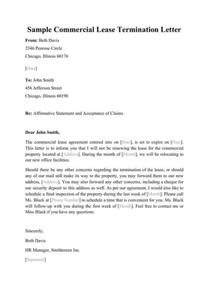 How can a tenant end a commercial lease?