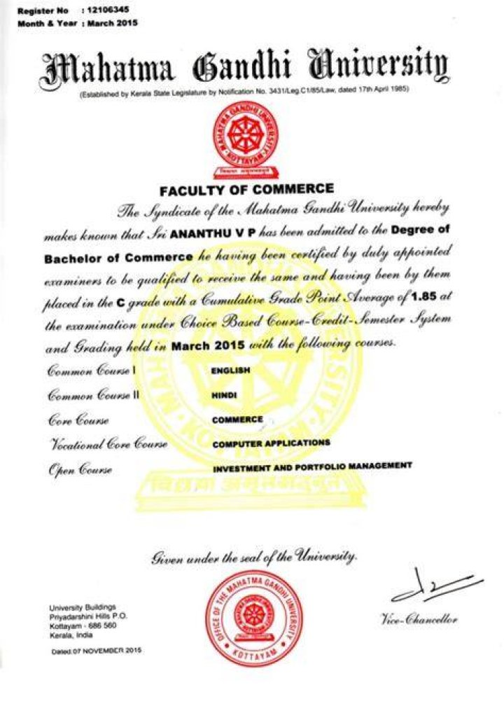 How do I get a MG University certificate?
