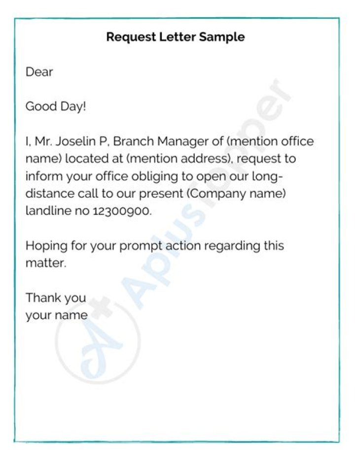 How do I write a letter requesting a cheque?