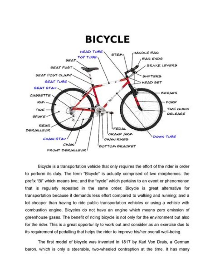 How does a bicycle work explanation for kids?