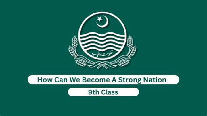 How does a nation become strong?