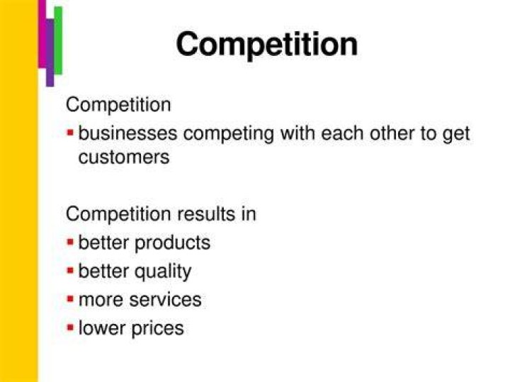 How does competition benefit the seller?