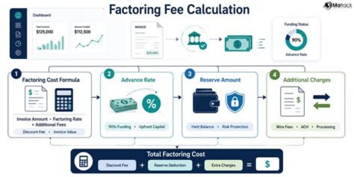 How is factoring cost calculated?