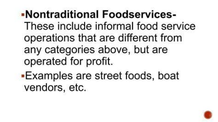 What are the different Foodservices?