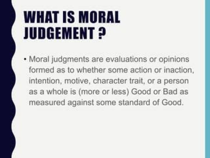 What are the elements of moral Judgement?