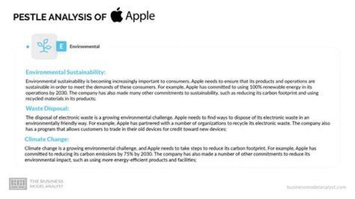 What are the environmental factors that Apple is facing now?