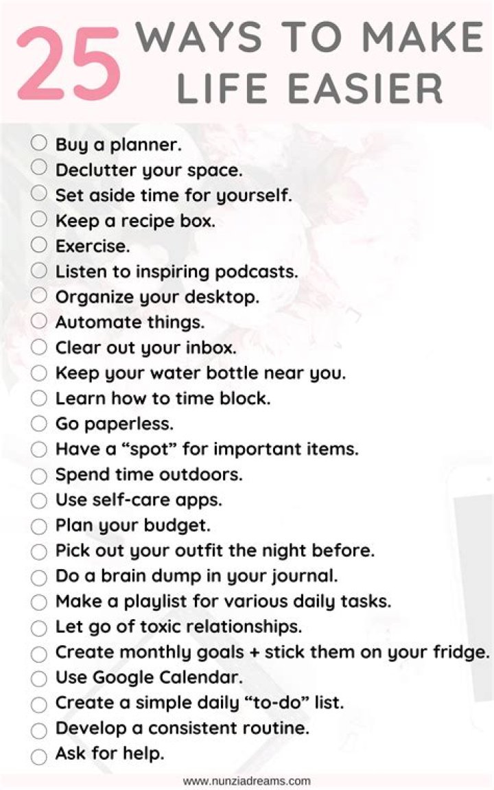 What are things that would make life easier?