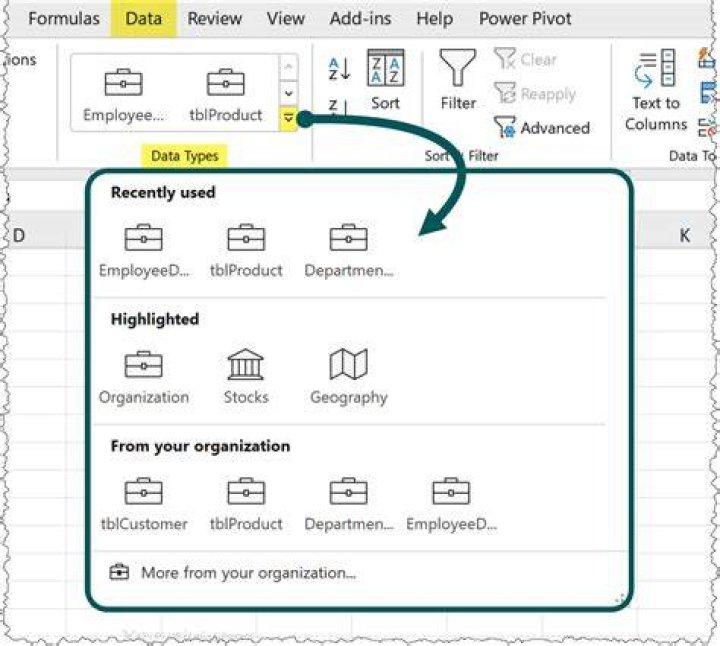 What data type does Excel use?