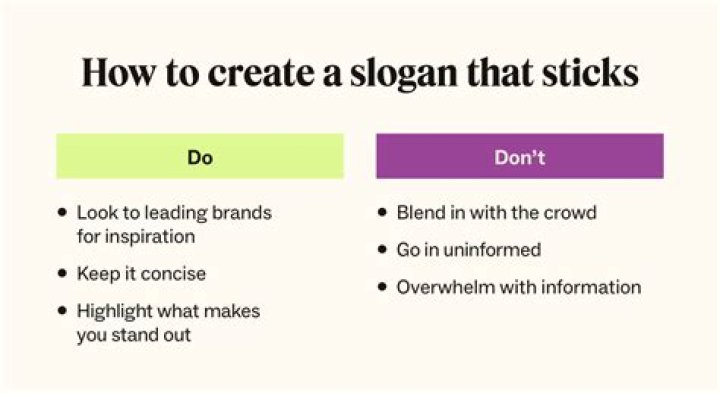 What is a catchy slogan example?