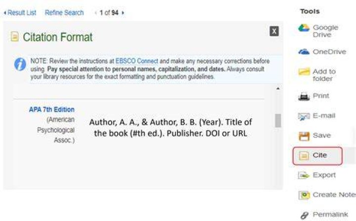 What is a formatted citation?