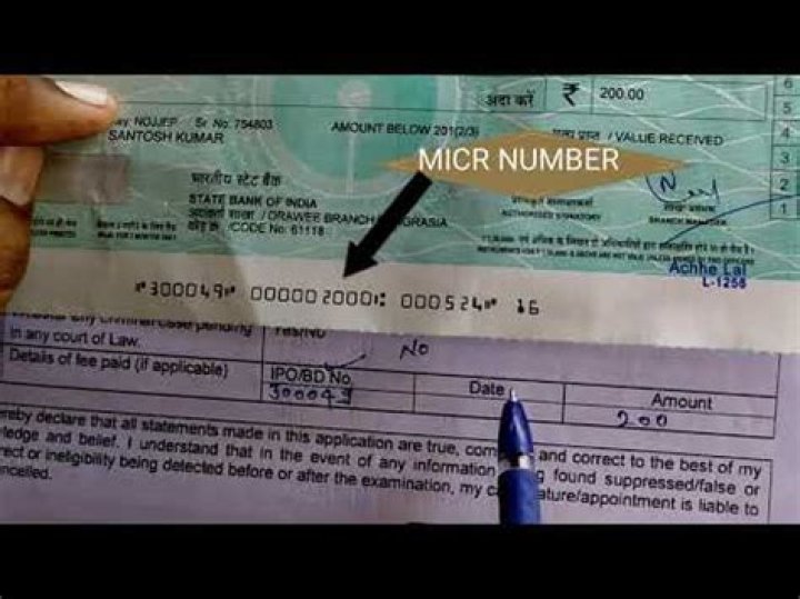 What is MICR number in demand draft?