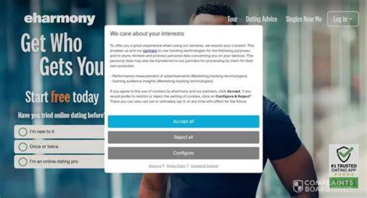What is the address for eHarmony?