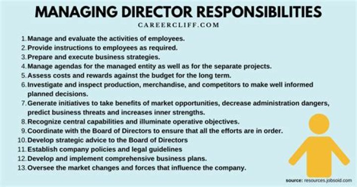 What skills should a managing director have?