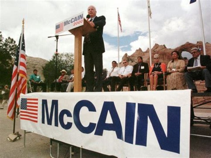 When did McCain run for president?