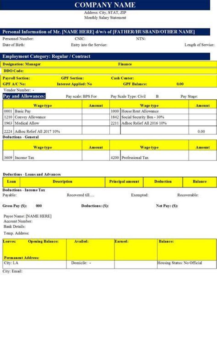 Where would you find an Excel template?